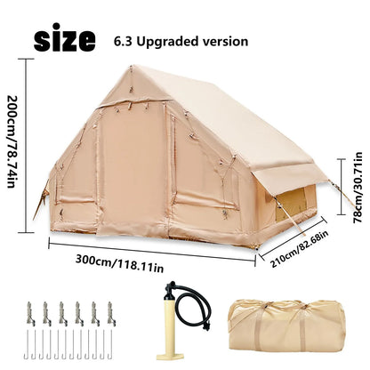 PAKICETUS Family Luxury Inflatable Tent With Skylight