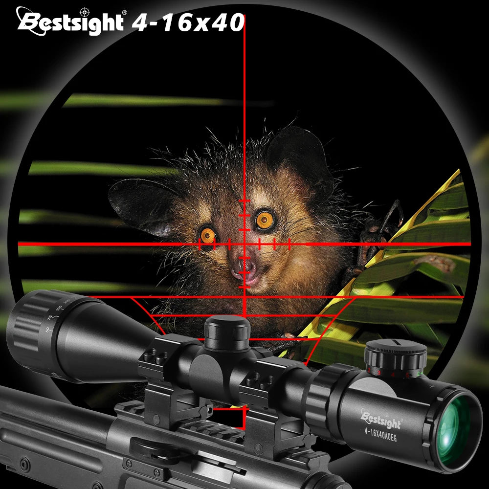 4-16X40 AOE Optics Illuminated Hunting Scope Red&Green Dot