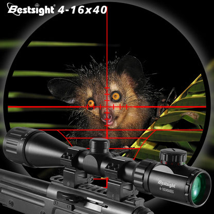 4-16X40 AOE Optics Illuminated Hunting Scope Red&Green Dot