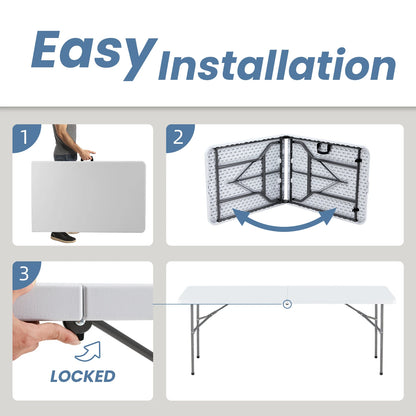 JHK  Portable Folding Heavy Duty Table