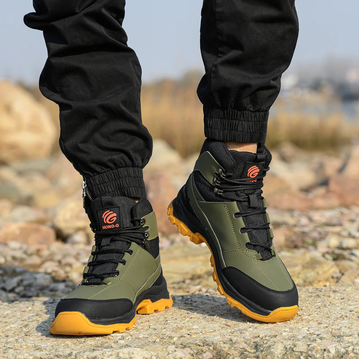 Protective Breathable Anti-Puncture Steel Toe Work Safety Shoes