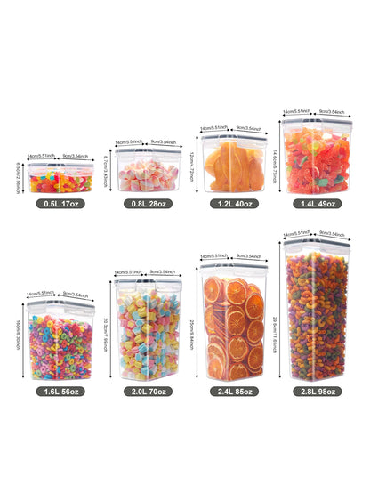 24/48pcs，Sealed food storage containers with LIDS