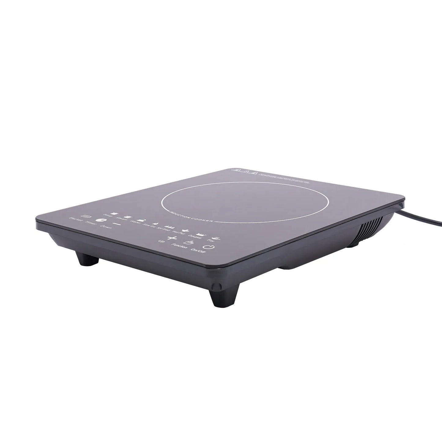 110V 750W Electric Induction Cooktop 8 Power Levels Touch Control Burner 180min Timer Portable Stove