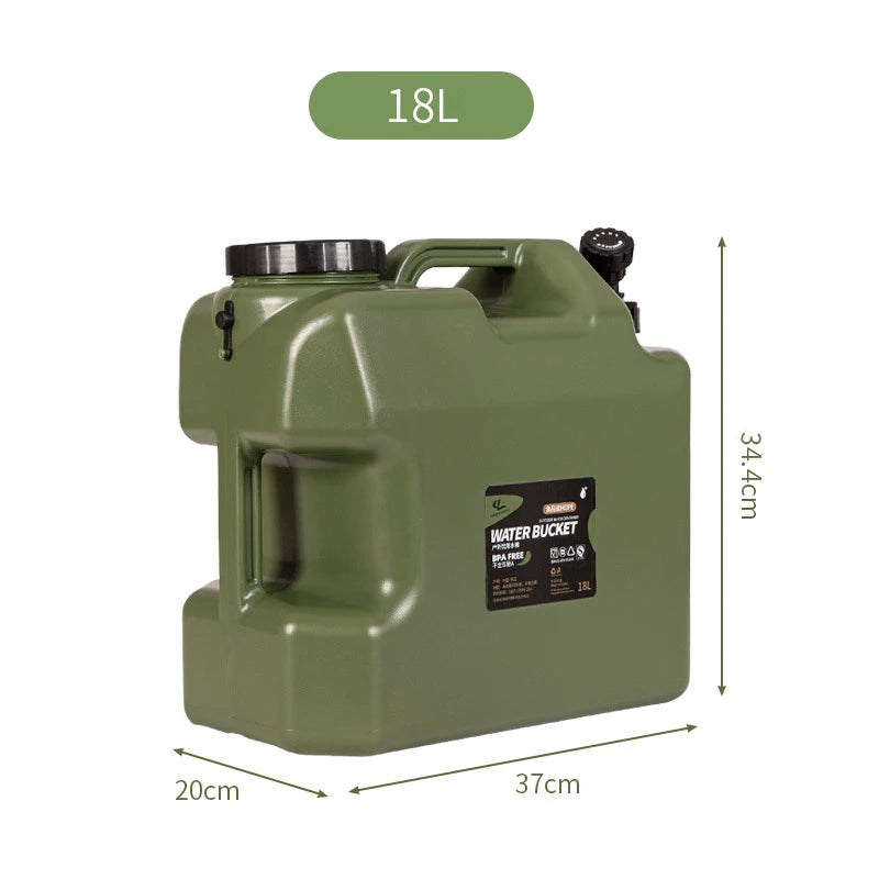 Desert Fox Large Military Green Water Tank Container with Spigot