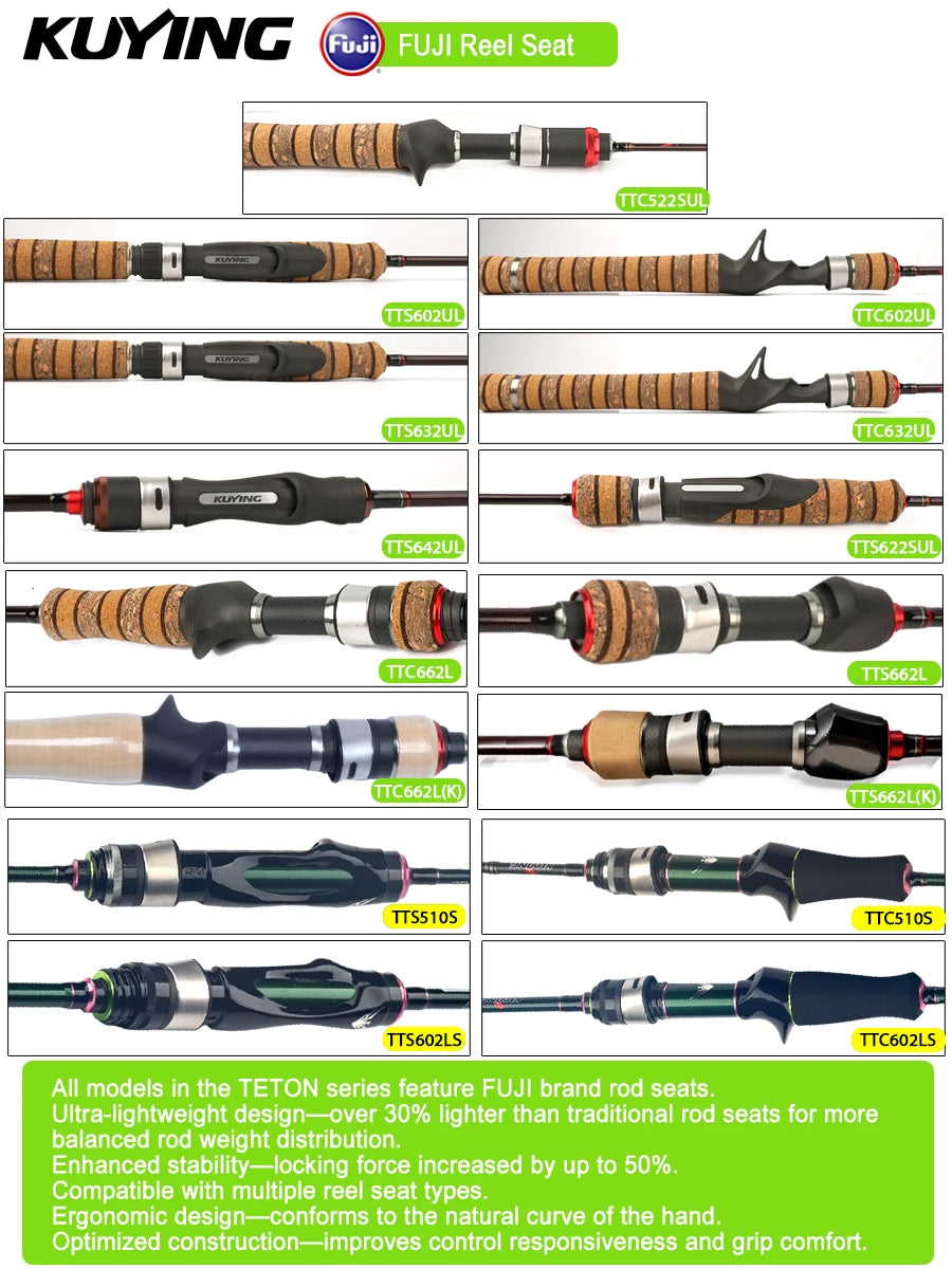 KUYING TETON Spinning Casting Rod