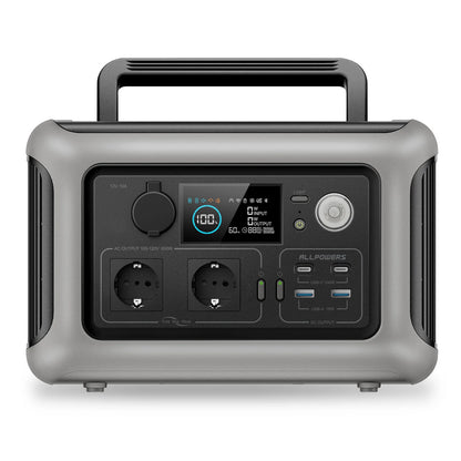 ALLPOWERS Portable Power Station R600, 299Wh LiFeP04 Battery with 2x 600W (1200W Surge)