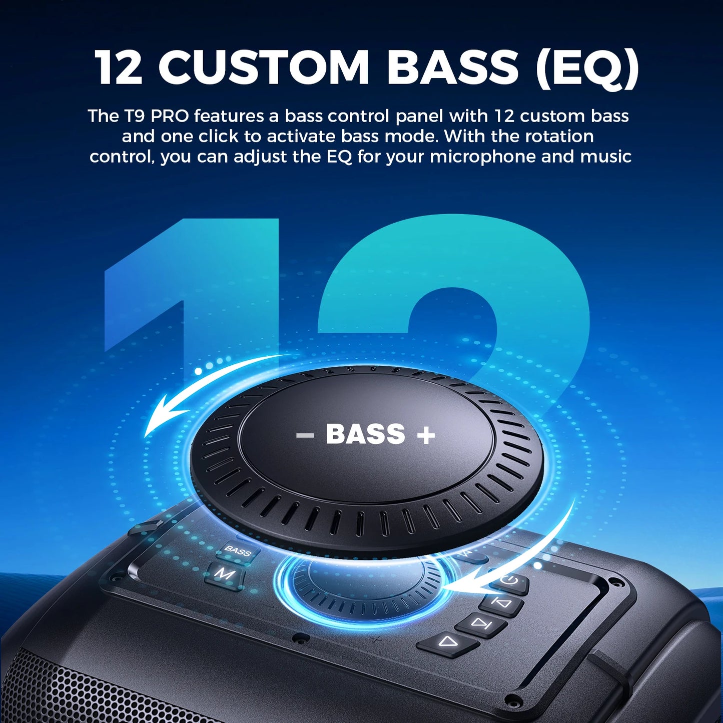 W-KING 250W PEAK Large Portable Bluetooth  Wireless Speaker