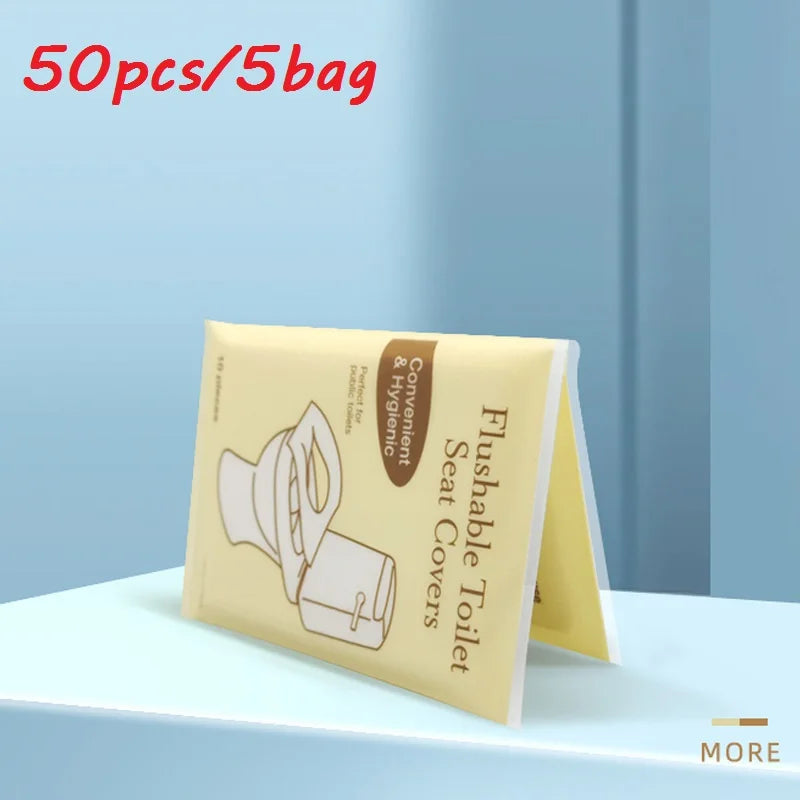 Packing 10 Pieces Disposable Water Disposable Paper Toilet Cushion Convenient Pack