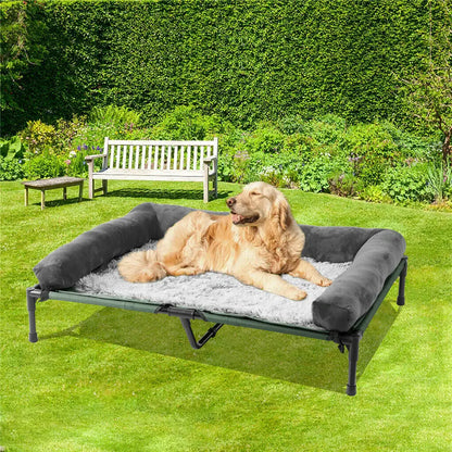 Dog Bed for Dogs and Cats Indoor Outdoor Elevated Pet Lounger Bed