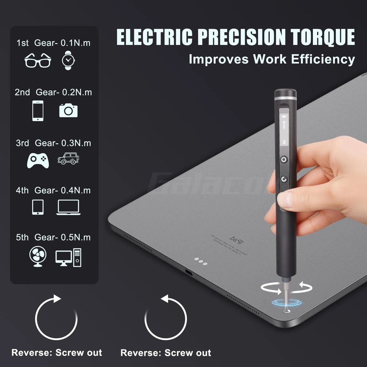 49 in 1 Electric Screwdriver Set 5 Torque Settings