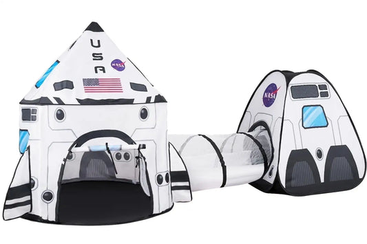 Joyfy Rocket Ship Pop up Play house with Tunnel