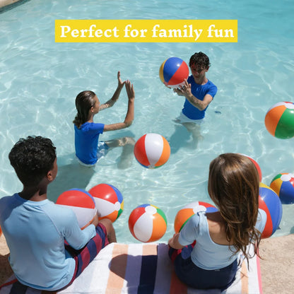 JOYFY Rainbow Beach Balls(12 Pack)