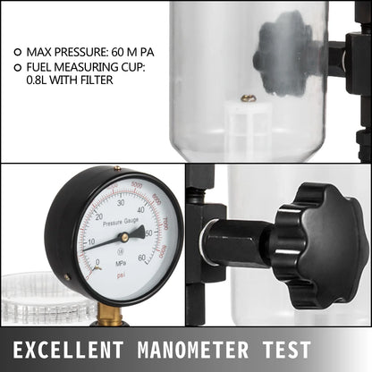 SucceBuy Diesel Fuel Injector Nozzles Tester with Dual Scale Gauge