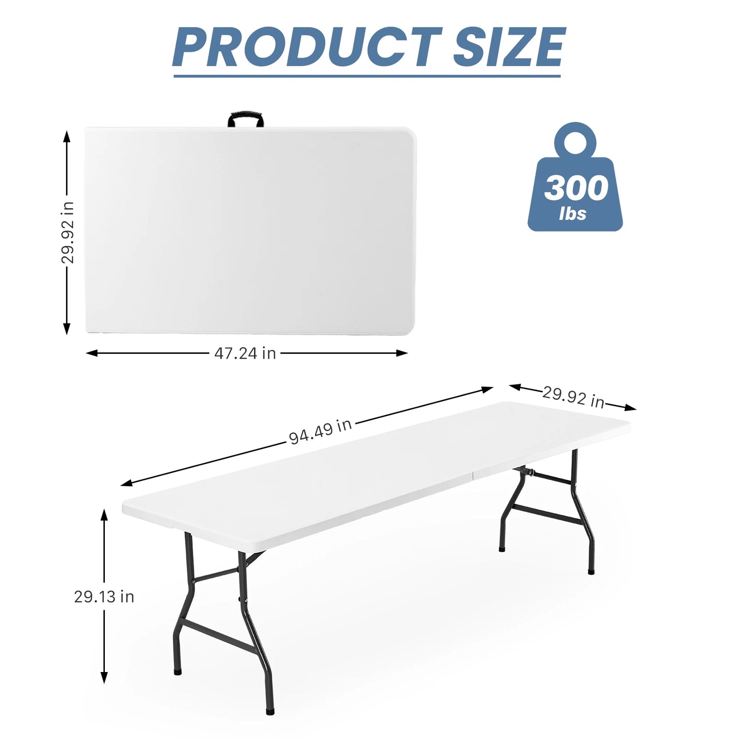 JHK  Portable Folding Heavy Duty Table