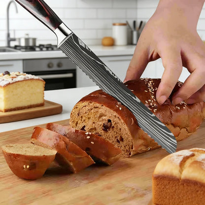 10" Serrated Bread Knife, Ultra Sharp , Non-Slip Handle