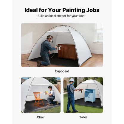SucceBuy Portable Booth Tent With Built-in Floor