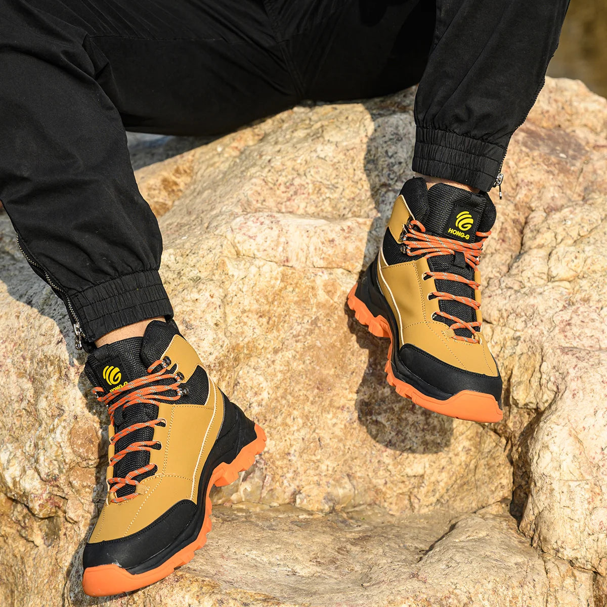 Protective Breathable Anti-Puncture Steel Toe Work Safety Shoes