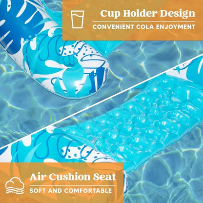 JOYFY 2 Pack Pool Chairs Inflatable Pool Floats