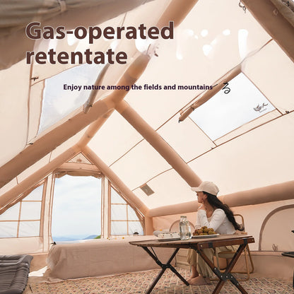 Inflatable Luxury Camping Tents With Stove Plug