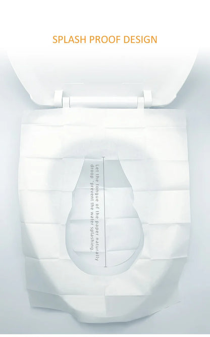 Packing 10 Pieces Disposable Water Disposable Paper Toilet Cushion Convenient Pack