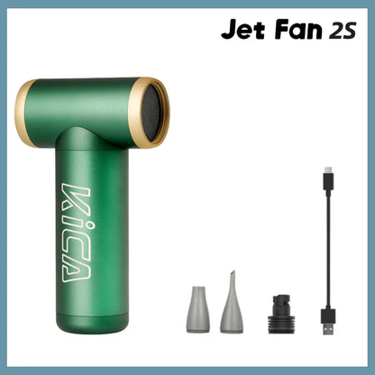KiCA JetFan 2S Portable Air Blower 117000RPM Rechargeable Mini Fan, Metal Shell Extreme Mode
