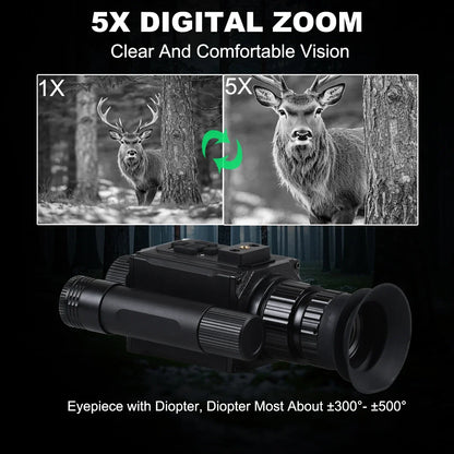 HD 1080P Night Vision Goggles with Head-Mounted and Helmet-Mounted