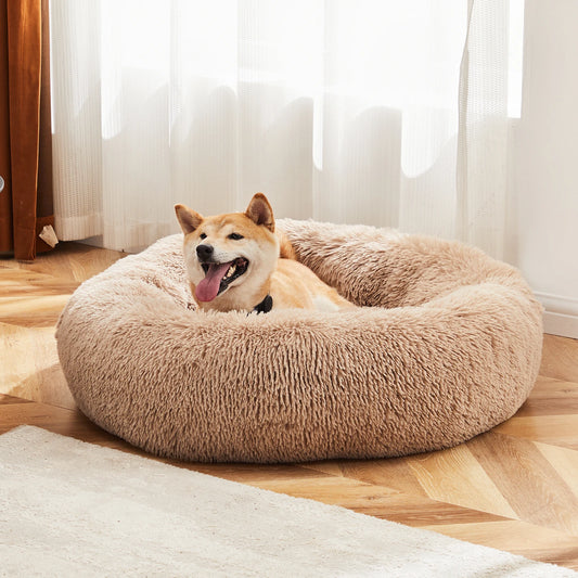 Anti-Slip Round Washable Calming Dog Bed