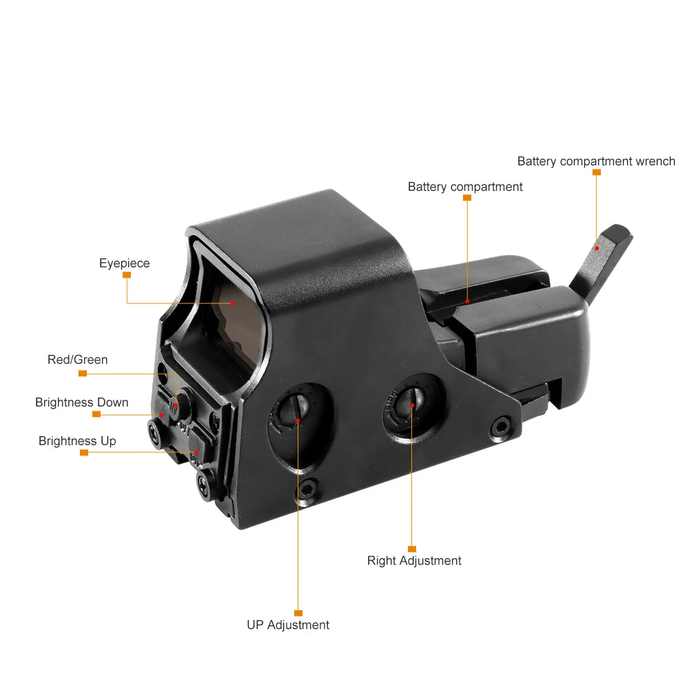 551 552 553 558 Red Green Dot Holographic Sight Scope  20mm Mount