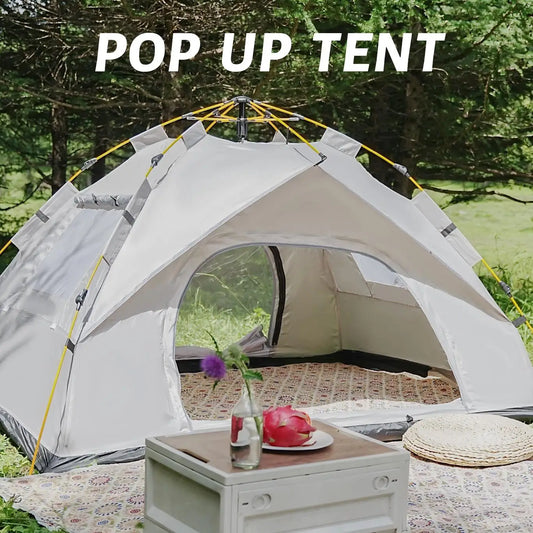 Small Silver Compact Auto-Tent - Quick 60-Second Setup Sunshade