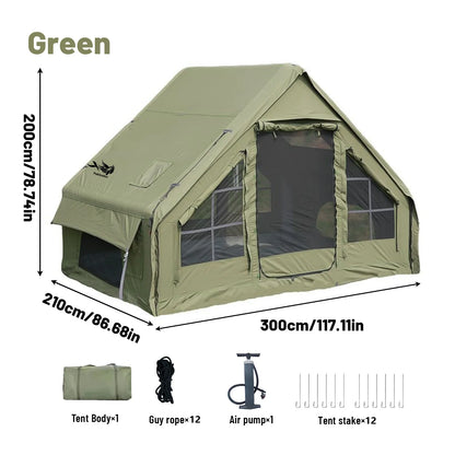PAKICETUS Family Luxury Inflatable Tent With Skylight