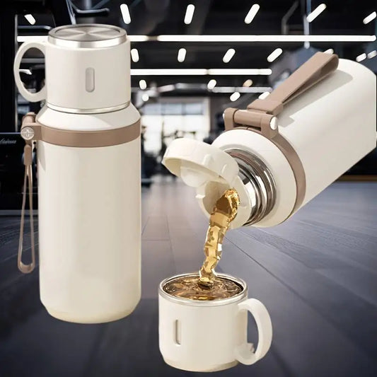 600ml Stainless Steel  Leak-Proof Travel Thermal Mug