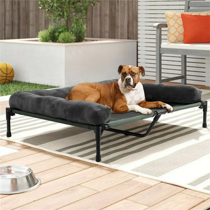 Dog Bed for Dogs and Cats Indoor Outdoor Elevated Pet Lounger Bed