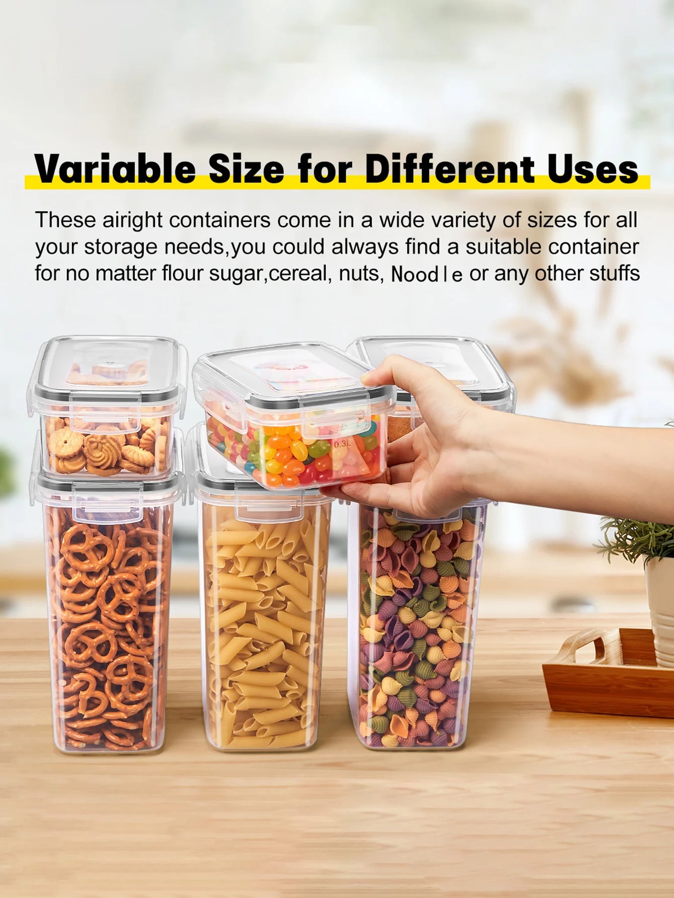 24/48pcs，Sealed food storage containers with LIDS
