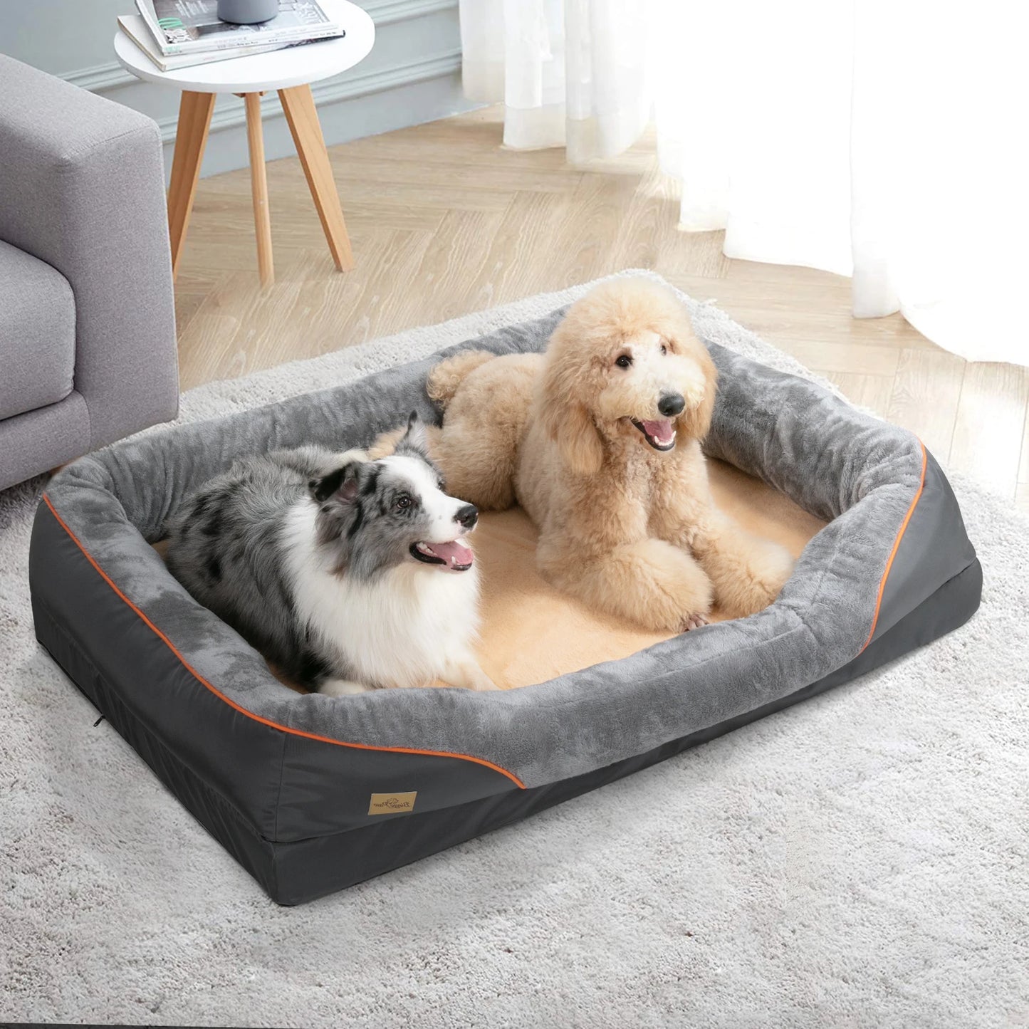 Anti Allergy Waterproof Large Dog Bed With Removable Washable Cover