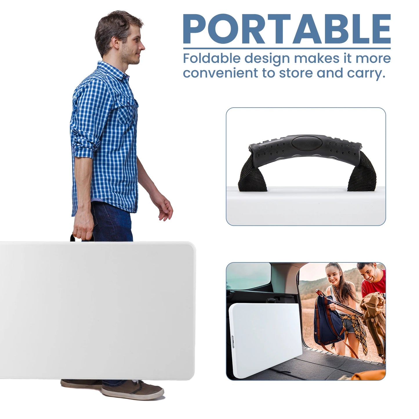 JHK  Portable Folding Heavy Duty Table