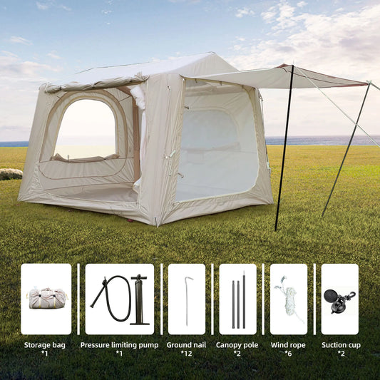 Easy Setup Inflatable Tent Waterproof Air Glamping Tents for Camping