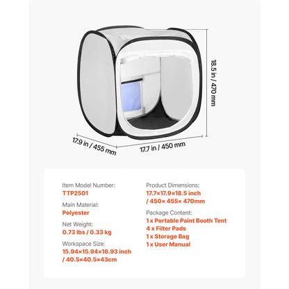 SucceBuy Portable Booth Tent With Built-in Floor