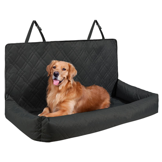SucceBuy Waterproof Dog Car Booster Seat with Clip-On Safety Leash