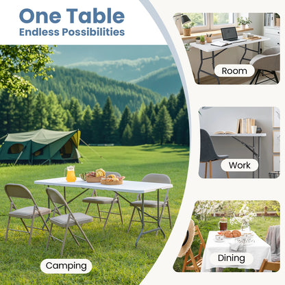 JHK  Portable Folding Heavy Duty Table