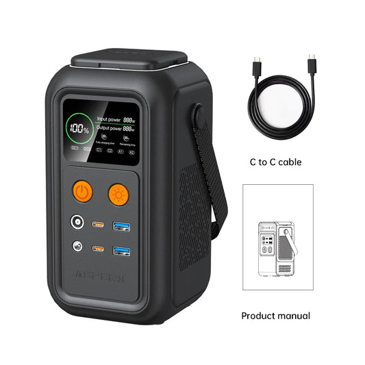 200W Power Station Camping Emergency Power USB TYPE-C Port