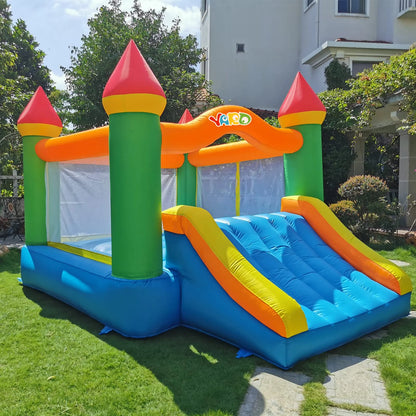 Yard Inflatable Bounce House With Slide 12*9*8ft With Blower