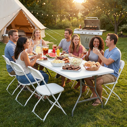 JHK  Portable Folding Heavy Duty Table