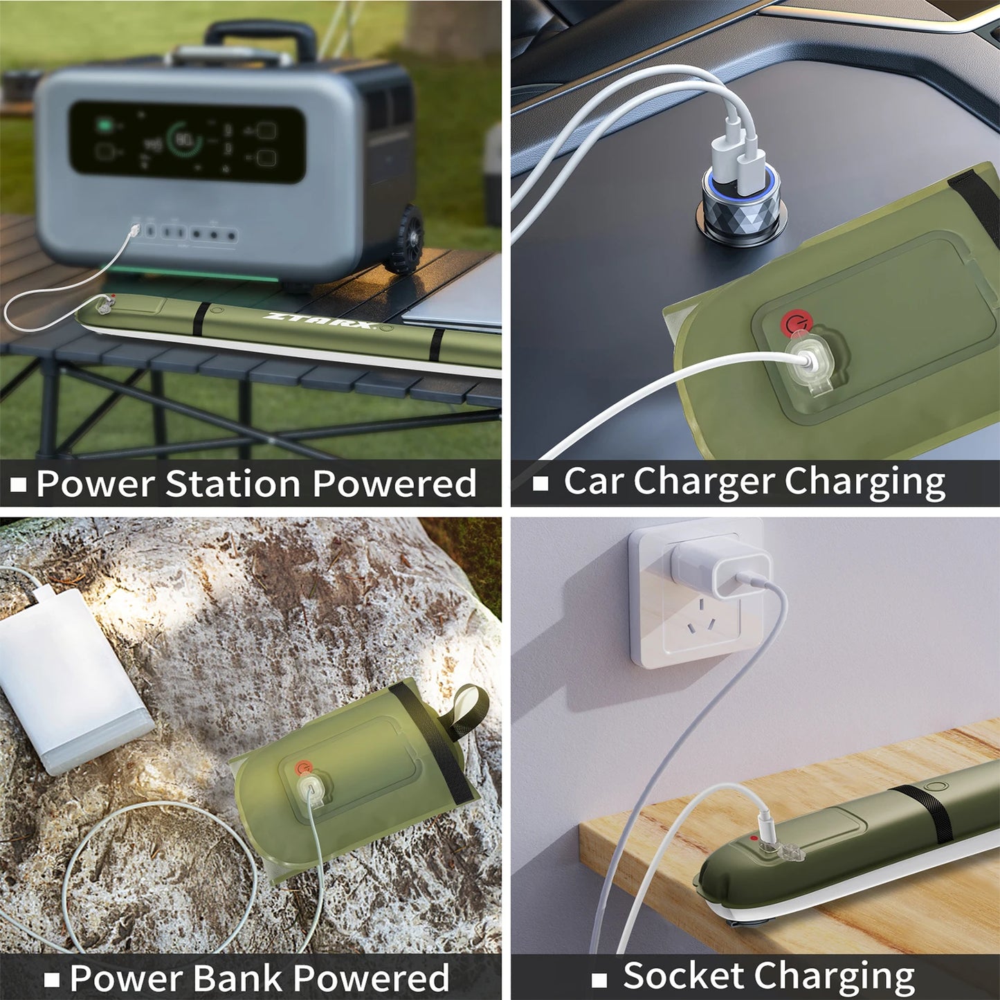 SELORSS Rechargeable Portable Spotlight Camping Lamp