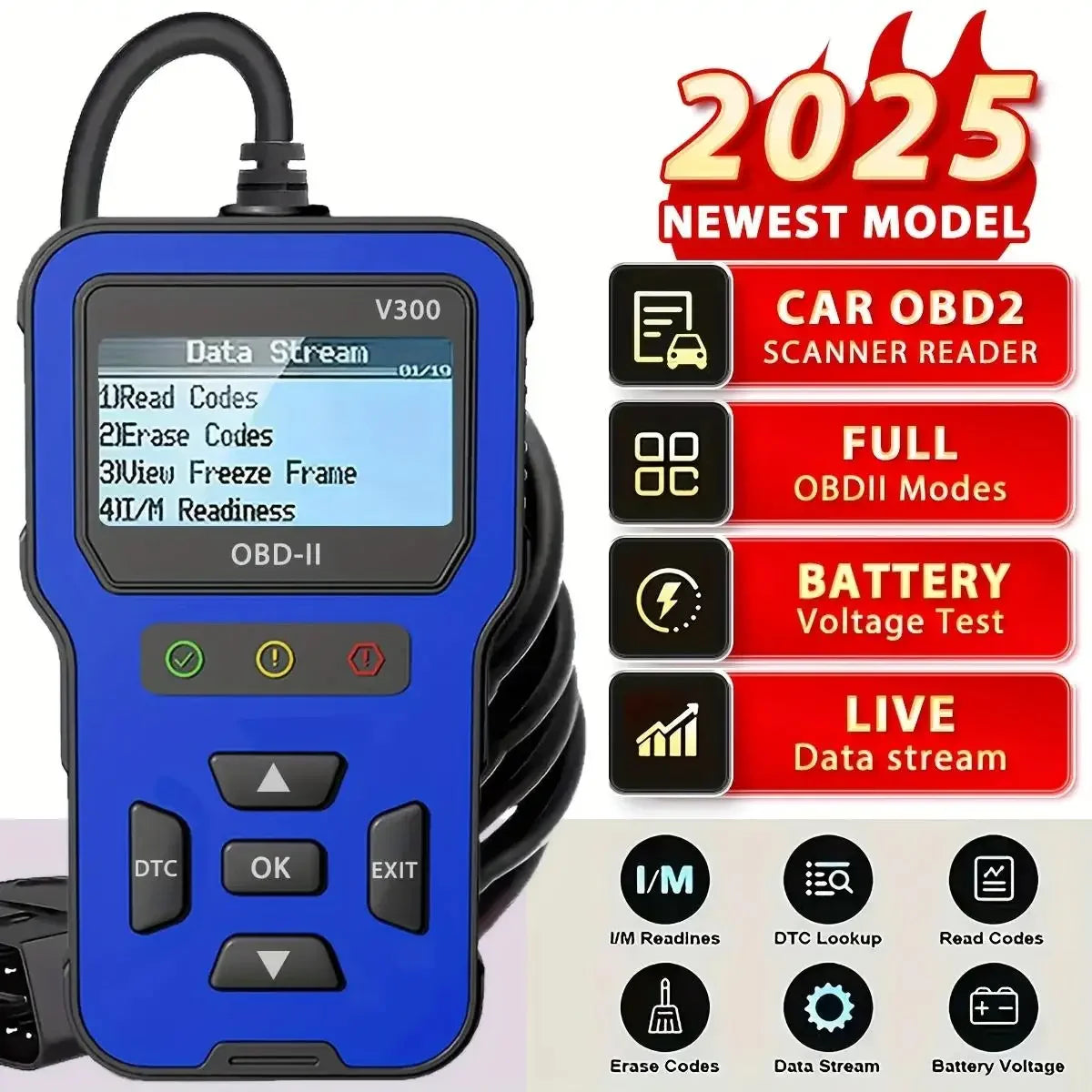 2025 Newest Model OBD2 Scanner Diagnostic Tool