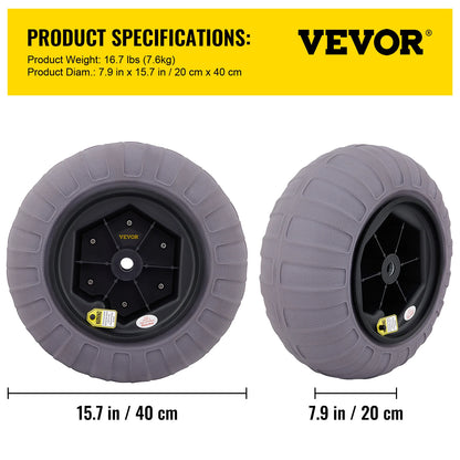 SucceBuy Beach Balloon Wheels 9/13/15.7" w/ Free Air Pump 2Pcs