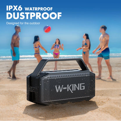 W-KING Portable Waterproof  Bluetooth Speakers Wireless with Subwoofer