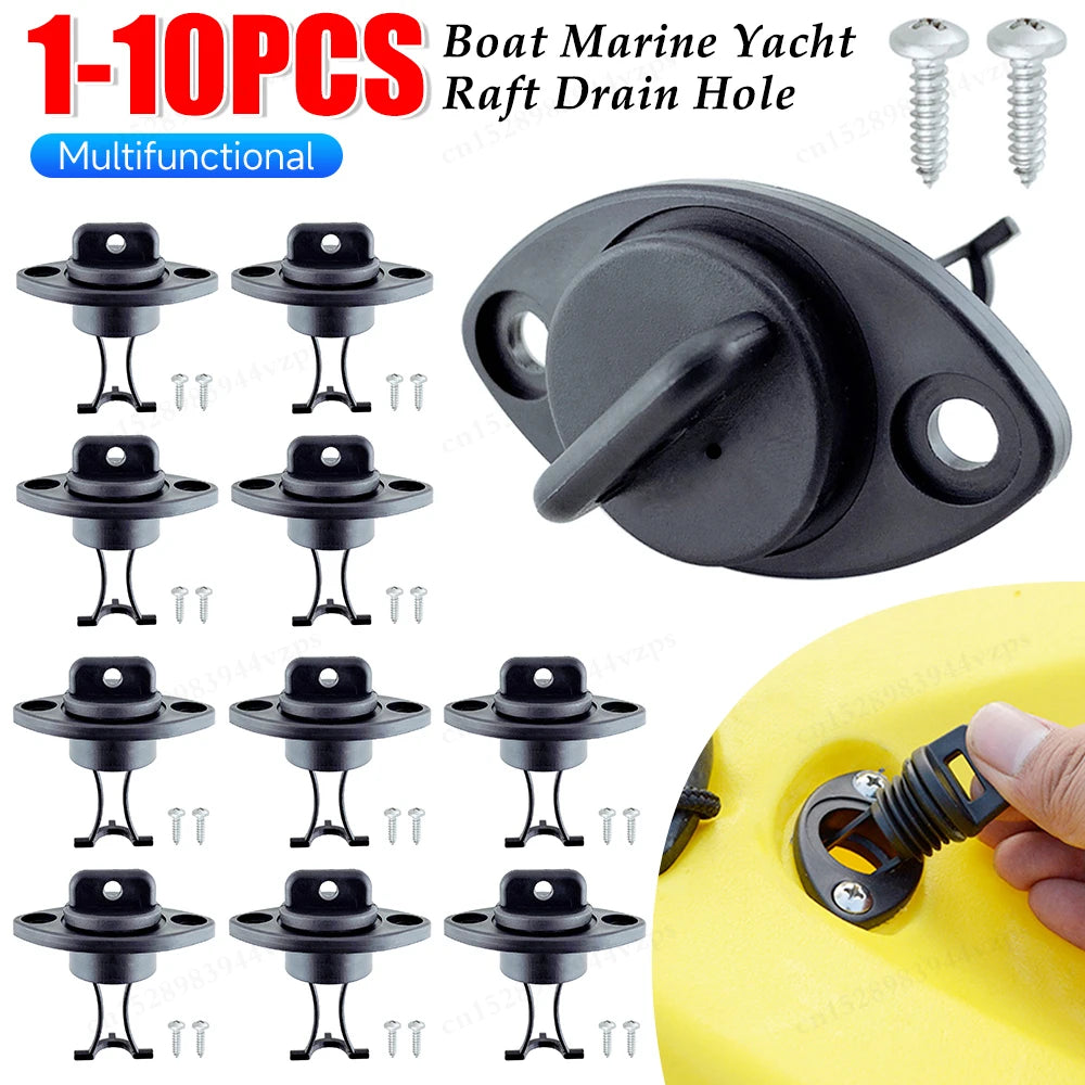 1-10PCS Boat Drain Hole Plug ,Screw Sealing