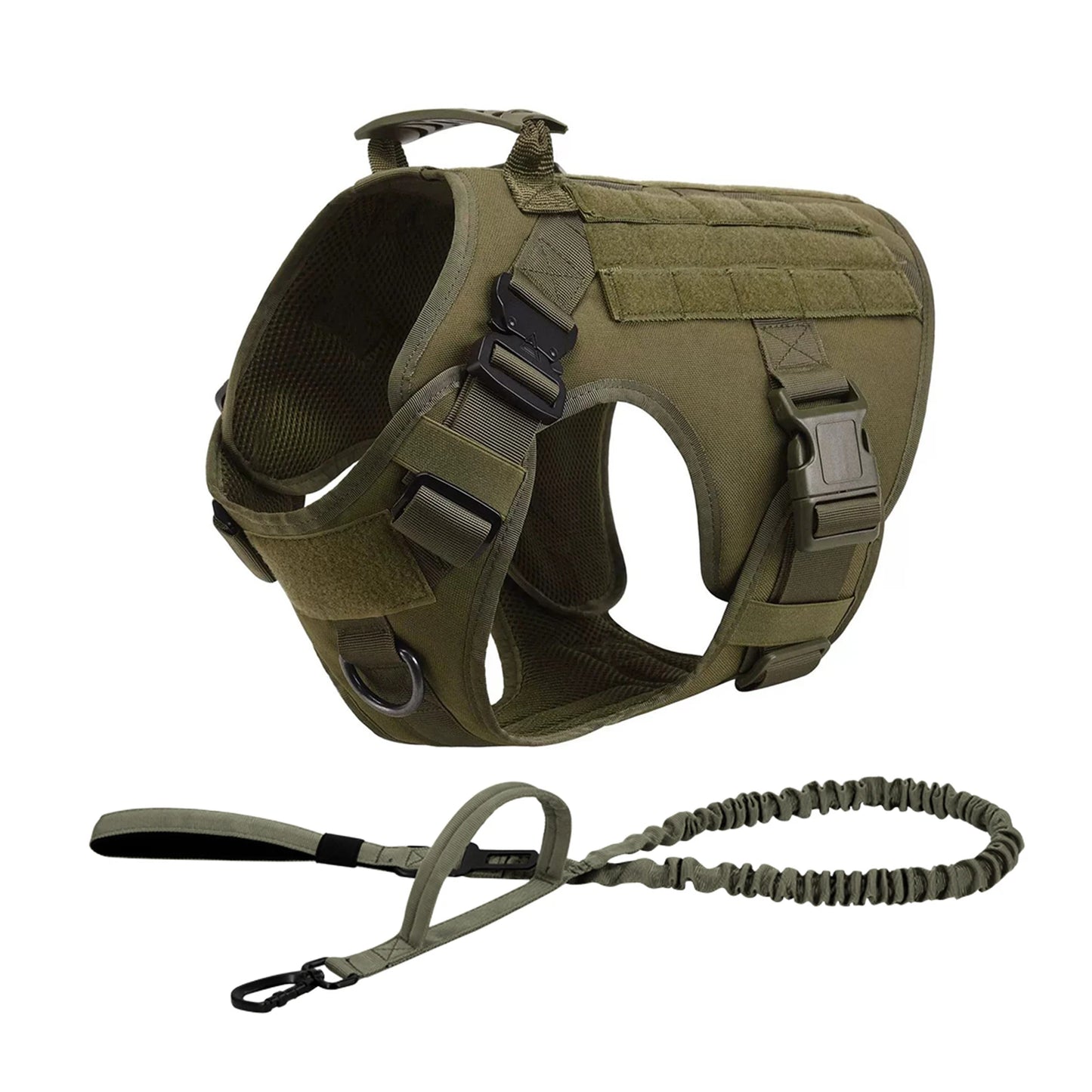 Tactical Dog Harness Collar For Medium Large Dogs