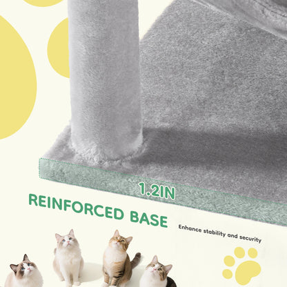 44In Cat Tree Tall Multi-Cat Climbing Tower