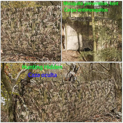 Camo Netting With See Through Fence